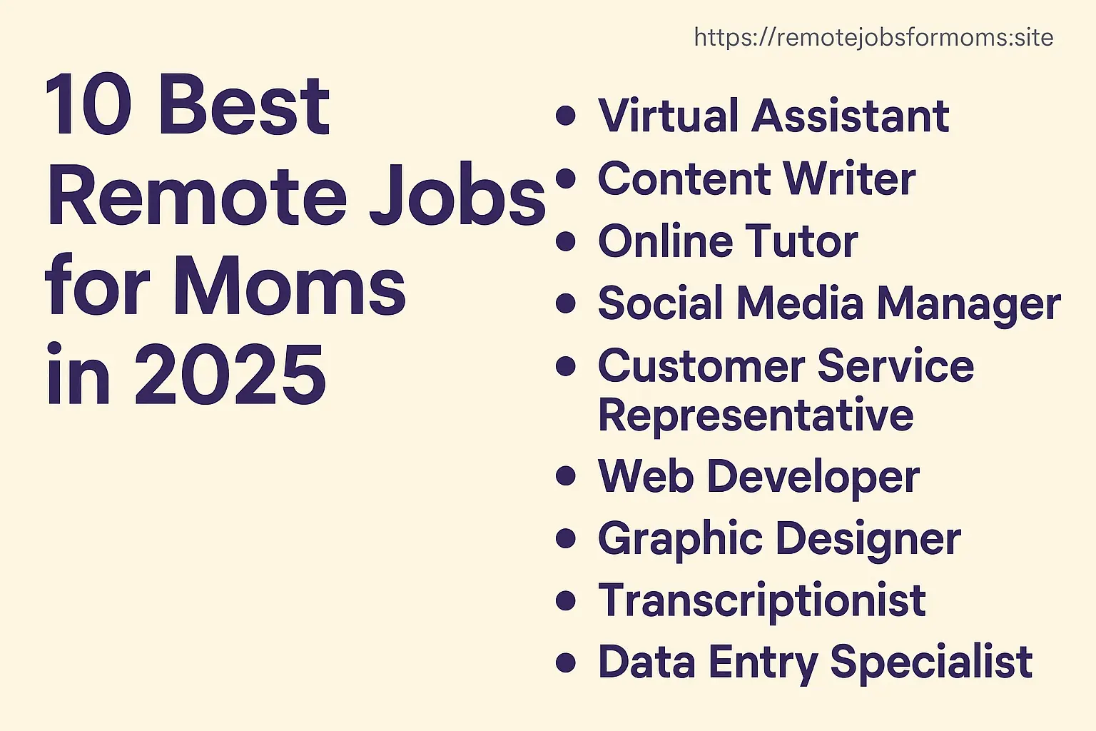 Illustration showing a mom working from home with her child, representing the 10 best remote jobs for moms in 2025—flexible and family-friendly careers.
